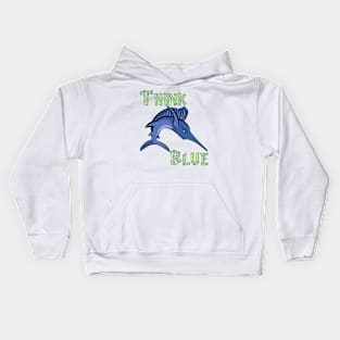 Think blue Kids Hoodie